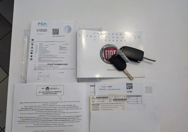 Fiat Tipo cena 78500 przebieg: 6100, rok produkcji 2022 z Prabuty małe 436
